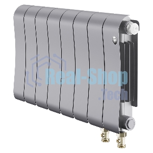 Радиатор биметаллический Royal Thermo Infinity 300 Silver Satin VR80 - 8 секц.