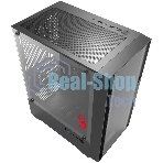 Компьютерный корпус Bloody CC-123 черный без БП mATX 8x120мм 2xUSB2.0 1xUSB3.0 audio bott PSU
