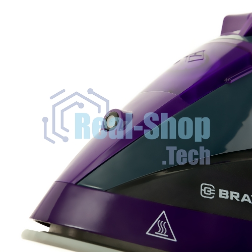 Утюг BRAYER BR4001 фиолетовый/серый, 2600 Вт, 25 г/мин, 140 г/мин, 360 мл