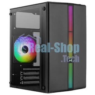 Компьютерный корпус MiniTower Aerocool/Formula EVO Mini-G-BK-v1 (mATX, USB3x1, USB2x2, 120мм RGb fan, без БП) (4711099472352)