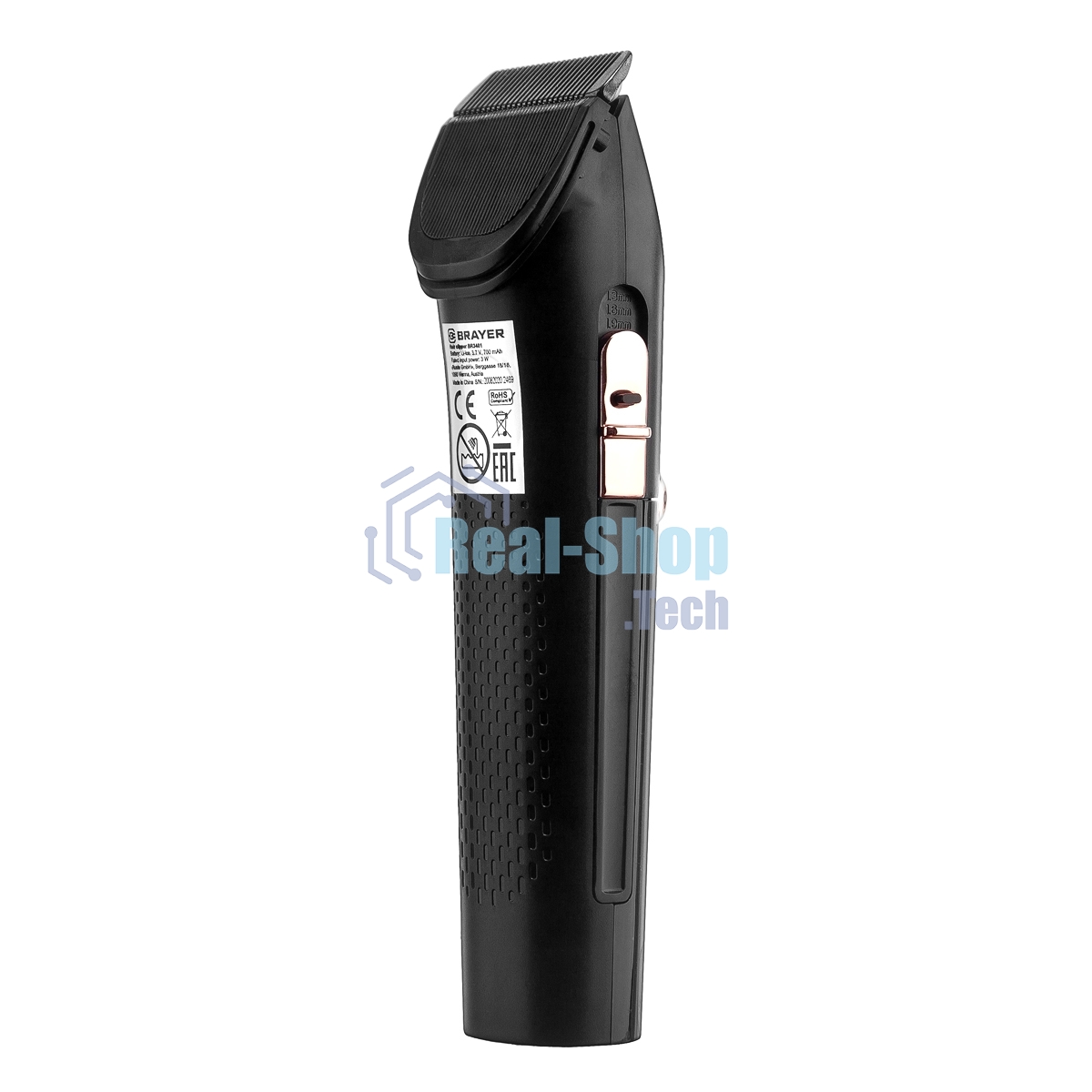 Машинка для стрижки BRAYER BR3401, LED-дисплей, 4 насад, турбо, титан. покр, регу. высоты лезвий