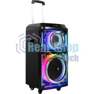 Колонка портативная Ural 103 черный 1200W 1.1 BT/3.5Jack/USB-C 15м 7000mAh
