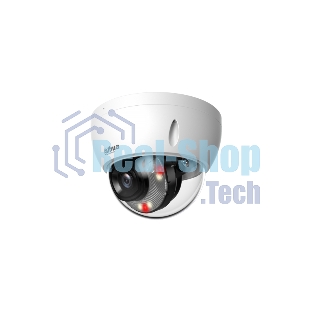 Уличная купольная IP-видеокамера Dahua DH-IPC-HDBW2449EP-S-IL-0360B Smart Dual Light с ИИ 4Мп, 1/2.9” CMOS, объектив 3.6мм, видеоаналитика, ИК до 30м, LED до 30м, IP67, корпус: металл