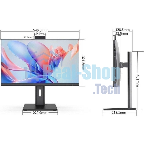 Платформа моноблока Bmorn A23H66DP 23.8 FHD IPS/H610/Without CPU, DDR4, SSD/AC WIFI&;BT/5.0MP/150W/DP+HDMI+Type C