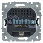 Розетка 1-местная IEK BRITE РЮш11-1-БрБ (BR-R14-16-U22-018-K01) с заземлением, с защитными шторками, 16А, с USB A+C 18 Вт, белый