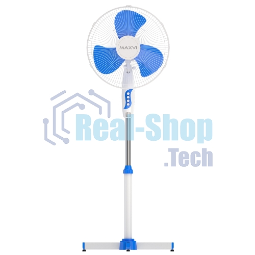 Вентилятор напольный Maxvi FS1645 white-blue