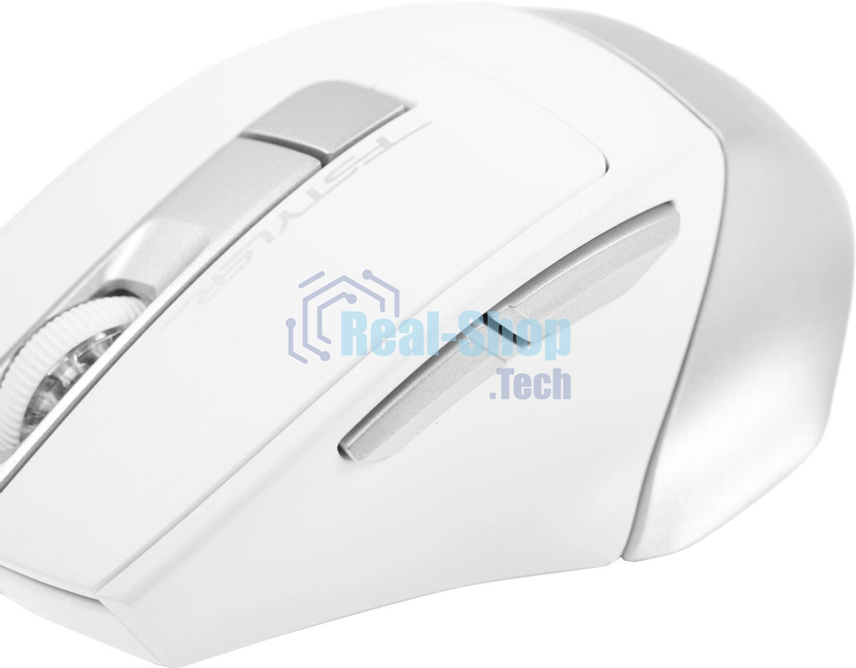 Мышь беспроводная A4Tech Fstyler FB35 белый/серый, 2000 dpi, радиоканал, Bluetooth, USB, кнопки - 6