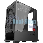 Компьютерный корпус Bloody CC-123 черный без БП mATX 8x120мм 2xUSB2.0 1xUSB3.0 audio bott PSU