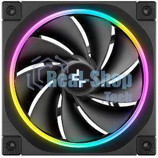 Вентилятор для корпуса Deepcool FL12R Reverse ARGb 120х120x25 черный 4-pin 33.9дБ (R-FL12R-BKAPN1-G)