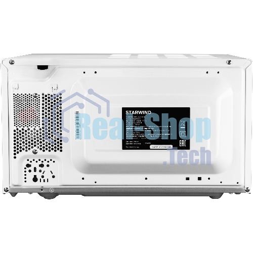 Микроволновая печь Starwind SMW4020 белый, 20 л, 700 Вт, переключатели - поворотный механизм