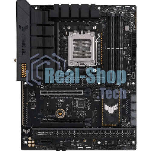 Материнская плата ASUS TUF GAMING B650-PLUS WIFI, AM5, AMD B650, 4xDDR5, 4xSATA, 3xM.2, 1xPCI-E 4.0 x16, 1xPCI-E 4.0 x4, 2xPCI-E x1, 1xHDMI, 1xDP, 1x 2.5Gb LAN, 2xUSB-A 3.2 Gen 2, 4xUSB-A 2.0, 1xUSB-C 3.2 Gen 2, 5x3.5 мм, 7.1, ATX