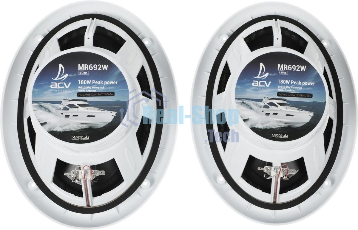 Колонки автомобильные ACV Marine MR692 90Вт 91дБ 16.5 см (6 1/2дюйм) (ком.: 2 кол.) коаксиальные двухполосные