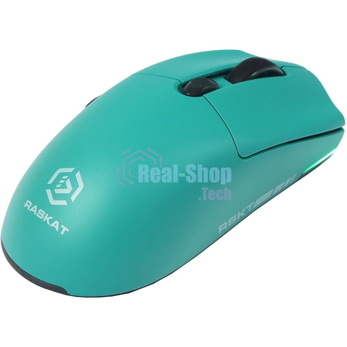 Мышь беспроводная/проводная Raskat MG006TR зеленый, 26000 dpi, радиоканал, Bluetooth, USB, кнопки - 6
