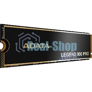 Накопитель SSD ADATA LEGEND 900 PRO, 4Tb, PCIe 4.0 x4, M.2 2280, NVMe, R/W 7400/6500, с радиатором