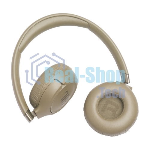 Беспроводные/проводные наушники JBL Tune 680NC бежевый, накладные, Bluetooth + проводной, адаптивное шумоподавление