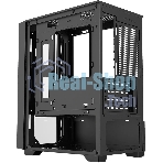 Компьютерный корпус Bloody CC-123 черный без БП mATX 8x120мм 2xUSB2.0 1xUSB3.0 audio bott PSU