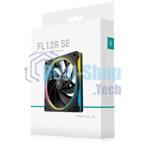 Вентилятор для корпуса Deepcool FL12R SE Reverse ARGb 120х120x25 черный 4-pin 28.67дБ (упак.:1шт) (R-FL12RSE-BKAPN1-G) Ret