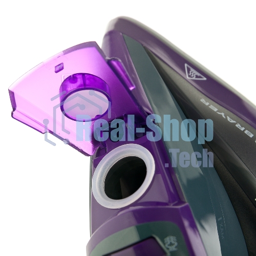 Утюг BRAYER BR4001 фиолетовый/серый, 2600 Вт, 25 г/мин, 140 г/мин, 360 мл