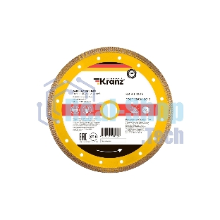 Диск алмазный отрезной Kranz ультратонкий 230x22.2/25,4 мм