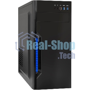 Компьютерный корпус Miditower ExeGate XP-333U-UNS500 (ATX, БП UNS500 с вент. 12см, 1хUSB/2хUSB 3.0, аудио, черный)