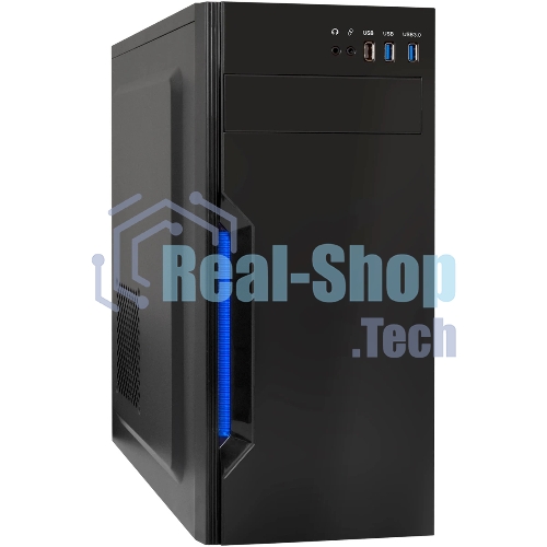 Компьютерный корпус Miditower ExeGate XP-333U-UNS500 (ATX, БП UNS500 с вент. 12см, 1хUSB/2хUSB 3.0, аудио, черный)