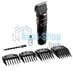 Машинка для стрижки BRAYER BR3401, LED-дисплей, 4 насад, турбо, титан. покр, регу. высоты лезвий