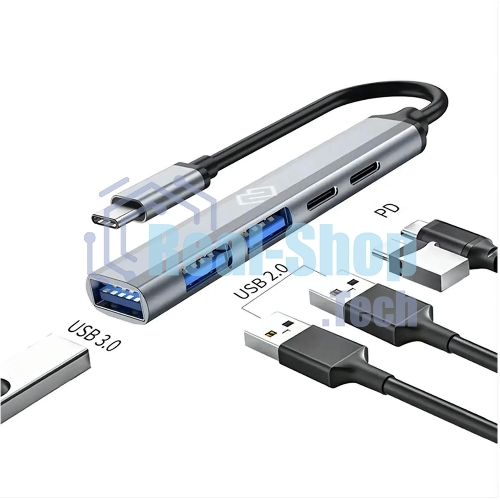 USB-концентраторы Digma DHUB-5USB-AC-3.0, USB-C, USB 3.0 USB Type-C 5 портов, USB