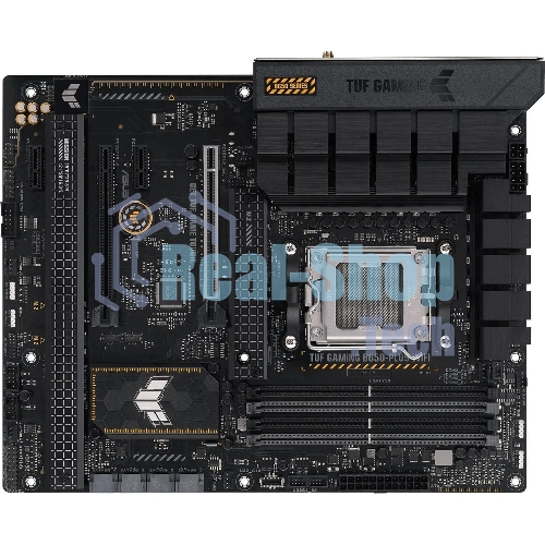 Материнская плата ASUS TUF GAMING B650-PLUS WIFI, AM5, AMD B650, 4xDDR5, 4xSATA, 3xM.2, 1xPCI-E 4.0 x16, 1xPCI-E 4.0 x4, 2xPCI-E x1, 1xHDMI, 1xDP, 1x 2.5Gb LAN, 2xUSB-A 3.2 Gen 2, 4xUSB-A 2.0, 1xUSB-C 3.2 Gen 2, 5x3.5 мм, 7.1, ATX