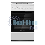 Плита газовая Maunfeld MGC50GCW08D белый, конфорок 4 шт, духовка 59 л, 50 см x 89 см x 65 см