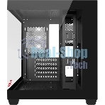 Компьютерный корпус Bloody CC-121 черный без БП mATX 7x120мм 1xUSB 2.0 1xUSB 3.0 audio