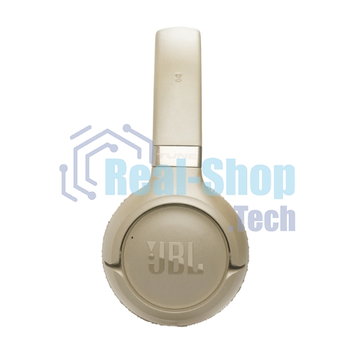 Беспроводные/проводные наушники JBL Tune 680NC бежевый, накладные, Bluetooth + проводной, адаптивное шумоподавление
