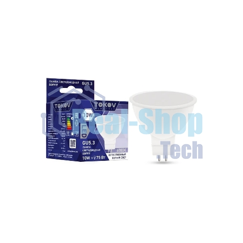 Лампа светодиодная TOKOV ELECTRIC 10Вт Soffit 4000К GU5.3 176-264В