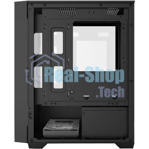 Компьютерный корпус Bloody CC-123 черный без БП mATX 8x120мм 2xUSB2.0 1xUSB3.0 audio bott PSU