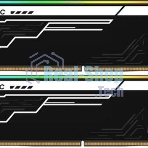 Оперативная память Netac Shadow II RGB, DDR5, 32GB (2x16GB), 6800 MHz, CL34, с радиатором, RGB, чёрный