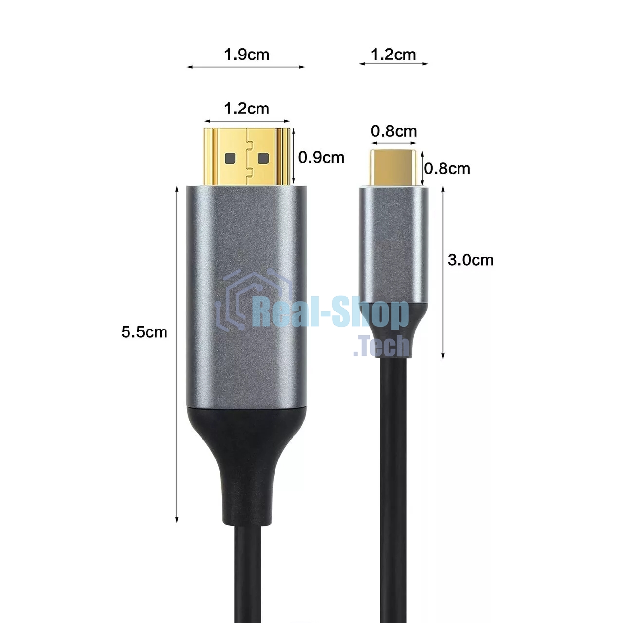 Кабель USB3.1 CM-HDMI 1.8M CU423MC-1.8M VCOM