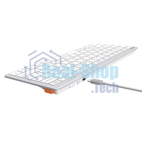 Клавиатура A4Tech Fstyler FBX51C беспроводная, USB, Bluetooth/Радиоканал, белый