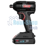 Гайковерт ударный аккумуляторный Deli DE-BS20-1D2 (2АКБ*2Ач + ЗУ, 20V, 350Нм, 0-2800об/мин, 0-3600уд/мин, сумка)