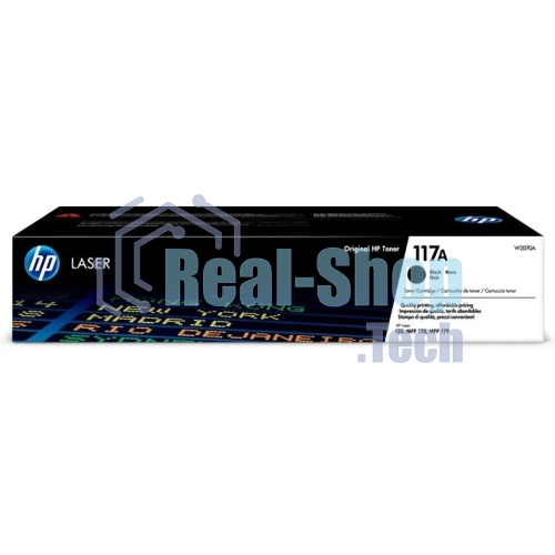 Картридж лазерный Colouring CG-W2070A (№117A) черный (1000 копий) для принтеров HP Color Laser 150nw/150a/178nw/179fnw