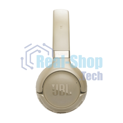 Беспроводные/проводные наушники JBL Tune 680NC бежевый, накладные, Bluetooth + проводной, адаптивное шумоподавление