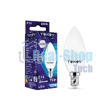 Лампа светодиодная TOKOV ELECTRIC 10Вт С37 6500К Е14 176-264В