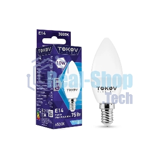 Лампа светодиодная TOKOV ELECTRIC 10Вт С37 6500К Е14 176-264В