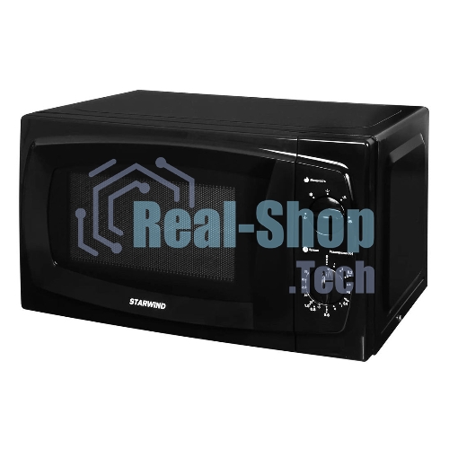 Микроволновая печь Starwind SWM5420 черный, 20 л, 700 Вт, переключатели - поворотный механизм