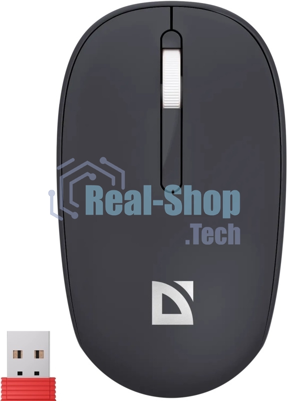 Мышь беспроводная Defender Smart MM-396 черный, 1600 dpi, радиоканал, Bluetooth, USB, кнопки - 3