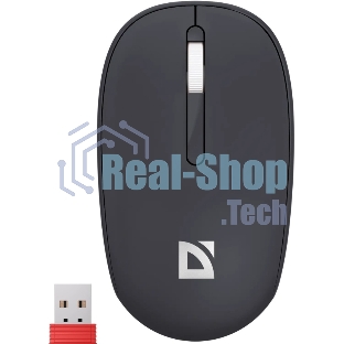 Мышь беспроводная Defender Smart MM-396 черный, 1600 dpi, радиоканал, Bluetooth, USB, кнопки - 3