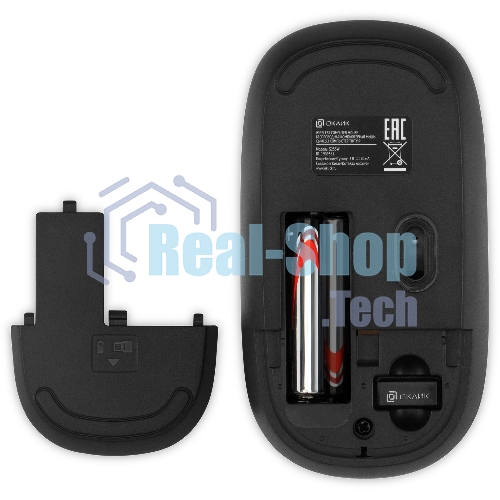 Комплект клавиатура+мышь Oklick S255W беспроводной, USB, 1200 DPI, чёрный