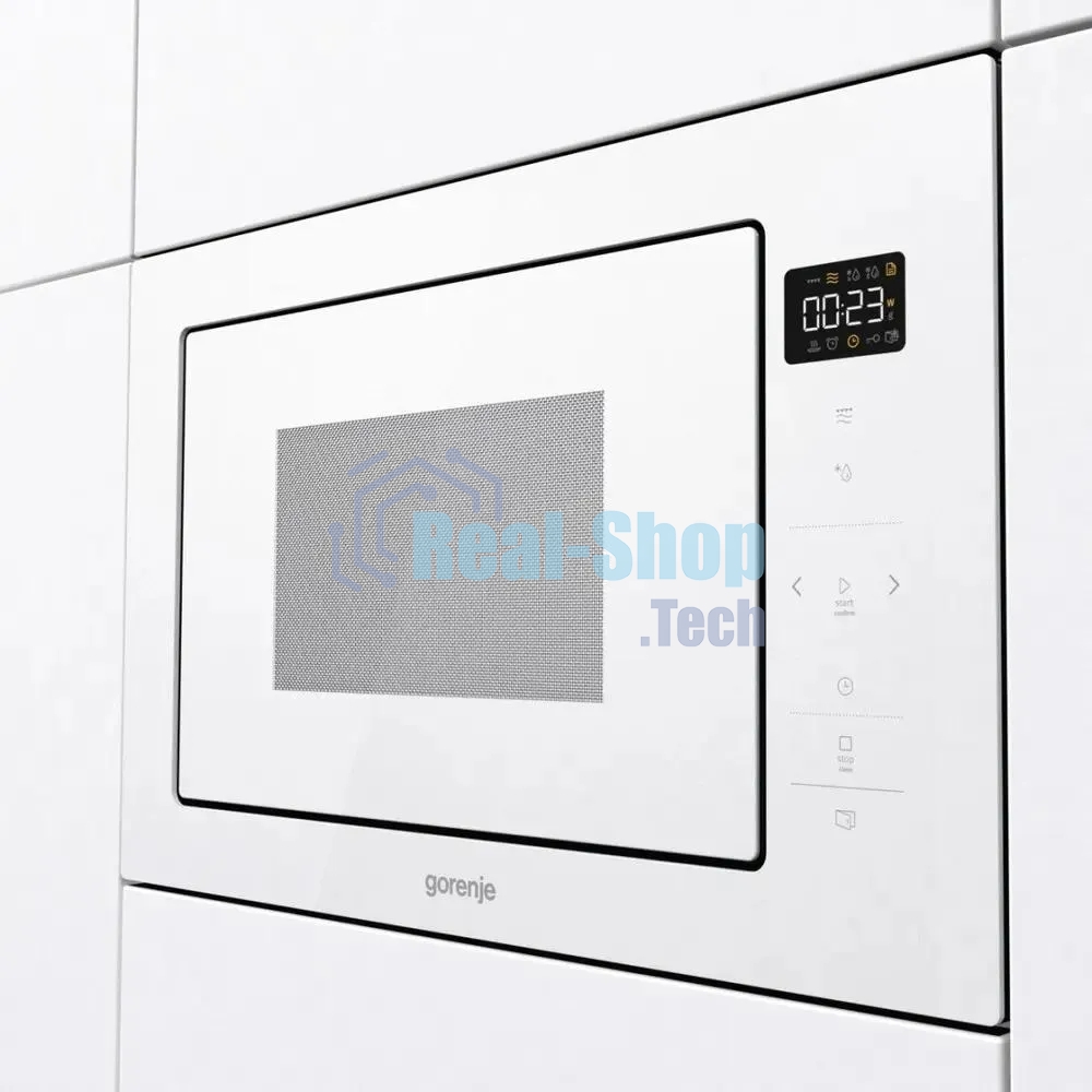 Встраиваемая микроволновая печь Gorenje BM251SG2WG белый, 25 л, 900 Вт, переключатели - сенсор