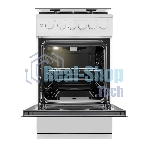 Плита газовая Maunfeld MGC50GCW08D белый, конфорок 4 шт, духовка 59 л, 50 см x 89 см x 65 см