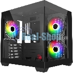 Компьютерный корпус Bloody CC-121 черный без БП mATX 7x120мм 1xUSB 2.0 1xUSB 3.0 audio