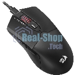 Мышь проводная игровая Redragon FYZU черная (USB, Pixart P3395, Huano, 6 кн., 26000 Dpi, RGb подсветка)