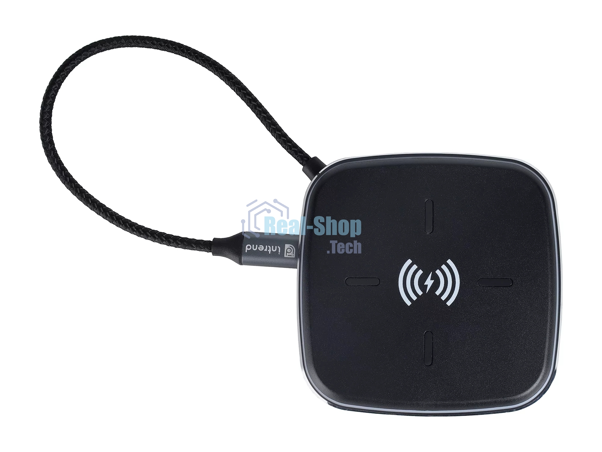 Многофункциональная док-станция Intrend ITACS-9W Type-C с беспроводной зарядкой 3 встроенных высокоскоростных USB 3.0, встроенный высокоскоростной TF и SD карт ридер, разъем RJ-45 для подключения к локальной сети HDMI 4K/30Hz, 60W Power Delivery порт,